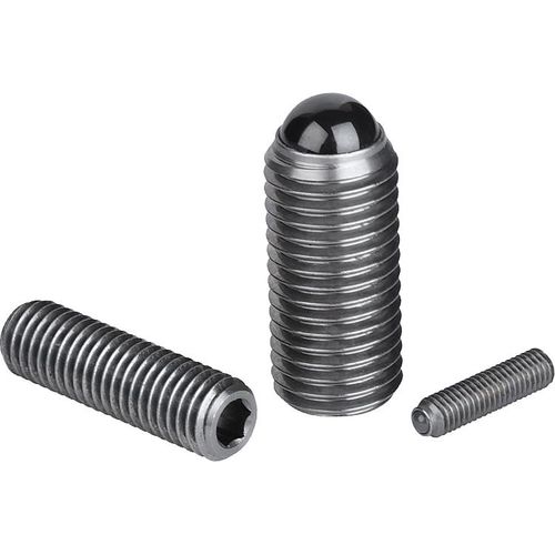 Federnder Druckstift - K0610 series - HEINRICH KIPP WERK GmbH & Co. KG - Kugel / Keramik