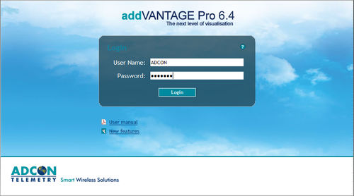 Datenbank-Software - addVANTAGE Pro 6.4 - Adcon Telemetry - Visualisierung / für Motor / für Industrieanwendungen