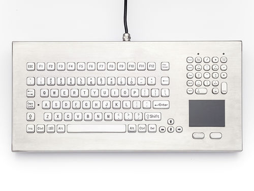 Desktop-Tastatur - DT-102-XXX-AT0 - IKEY Industrial Peripherals - Touchpad / Industrie / Edelstahl