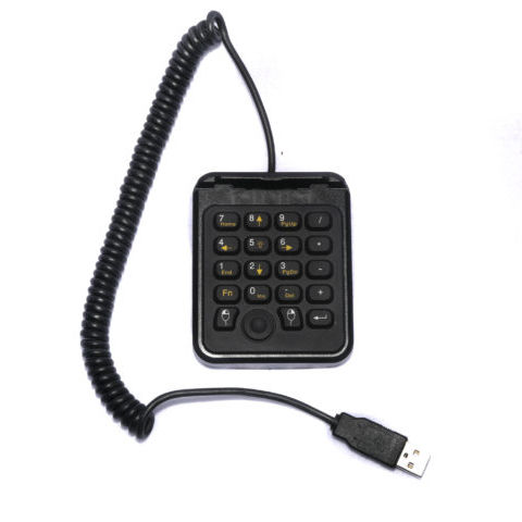 Nummernblock / 17 Tasten - IK-170 - IKEY Industrial Peripherals - Benchtop / Silikongummi / USB
