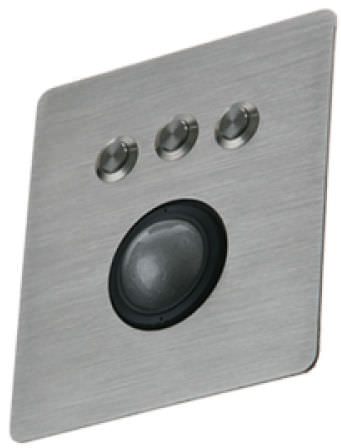Laser-Trackball - PM-TB - IKEY Industrial Peripherals - einbaufähig / 38 mm / Edelstahl
