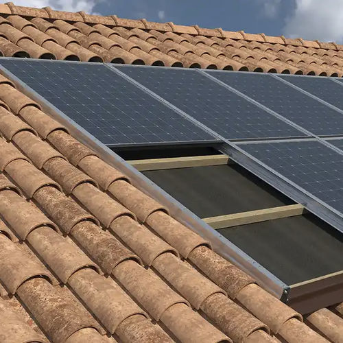 Solar-Montagesystem / für Schrägdach - Contact Italia srl - für Montage im Hochformat