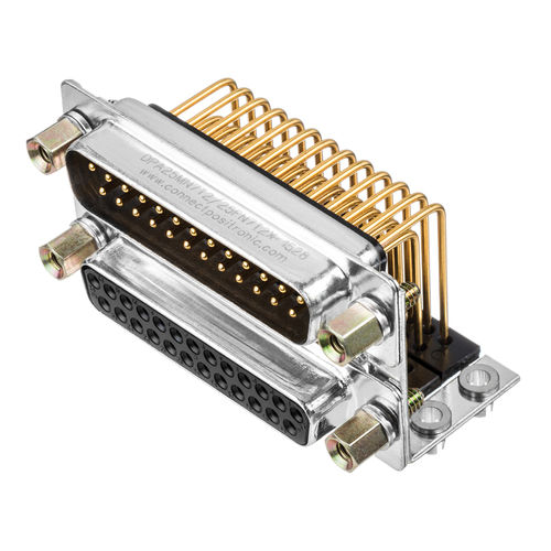 Dualport-Steckverbinder - DPB Series - Positronic Industries - Stromversorgung / D-sub / PCB