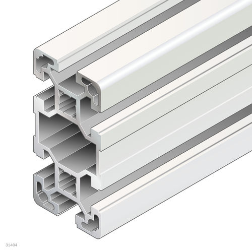 Profil / anodisiertes Aluminium - 3842529341 - Bosch Rexroth - Assembly Technology - rechteckig / für Industrieanwendungen / offen