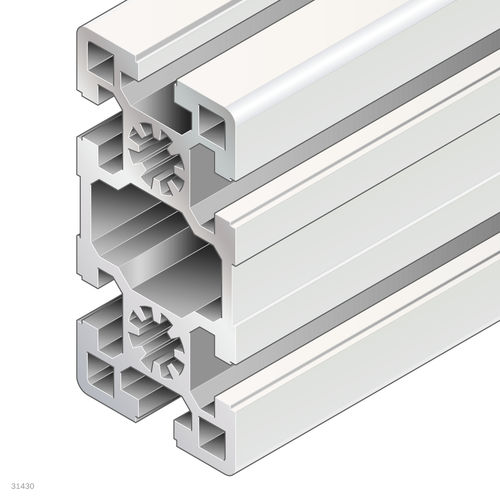 Profil / anodisiertes Aluminium - 3842553615 - Bosch Rexroth - Assembly Technology - rechteckig / für Industrieanwendungen / offen