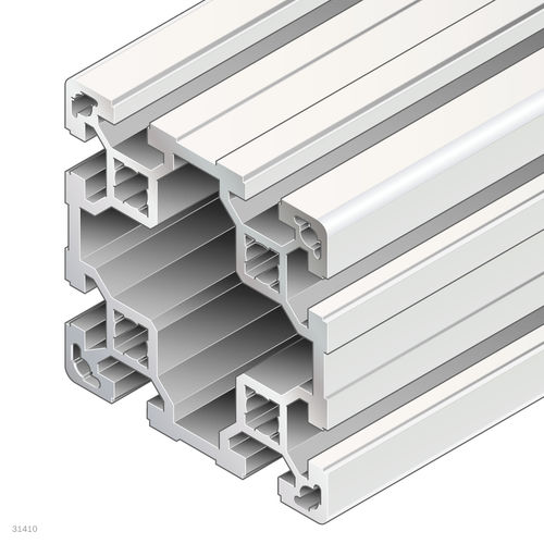 Profil / anodisiertes Aluminium - 3842529347 - Bosch Rexroth - Assembly Technology - rechteckig / für Industrieanwendungen / offen