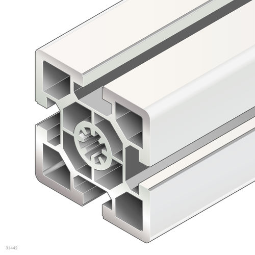 Profil / anodisiertes Aluminium - 3842557202 - Bosch Rexroth - Assembly Technology - rechteckig / für Industrieanwendungen / offen
