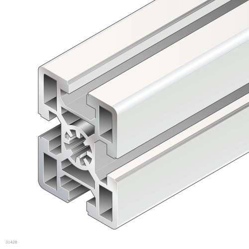 Profil / anodisiertes Aluminium - 3842557200 - Bosch Rexroth - Assembly Technology - rechteckig / für Industrieanwendungen / offen