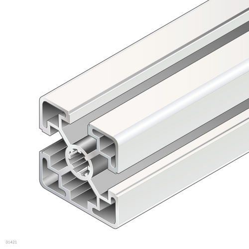 Profil / anodisiertes Aluminium - 3842557225 - Bosch Rexroth - Assembly Technology - rechteckig / für Industrieanwendungen / offen