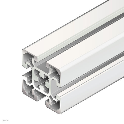 Profil / anodisiertes Aluminium - 3842529351 - Bosch Rexroth - Assembly Technology - rechteckig / für Industrieanwendungen / offen