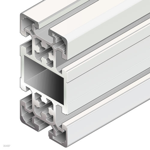 Profil / anodisiertes Aluminium - 3842537825 - Bosch Rexroth - Assembly Technology - rechteckig / für Industrieanwendungen / offen
