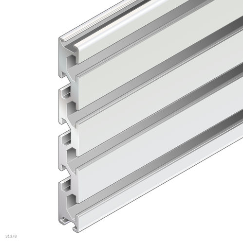 Aluminiumprofil - 3842537821 - Bosch Rexroth - Assembly Technology - rechteckig / für Industrieanwendungen / offen