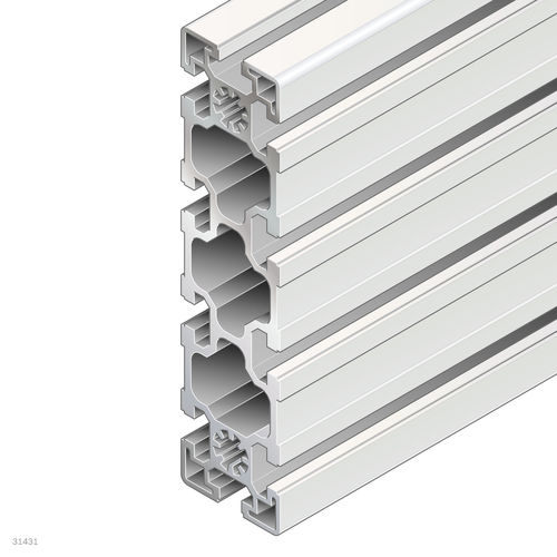 Profil / anodisiertes Aluminium - 3842553616 - Bosch Rexroth - Assembly Technology - rechteckig / für Industrieanwendungen / offen