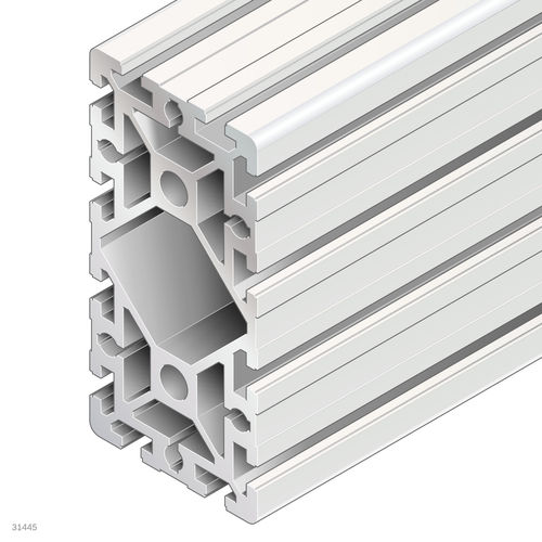 Profil / anodisiertes Aluminium - 3842553617 - Bosch Rexroth - Assembly Technology - rechteckig / für Industrieanwendungen / offen
