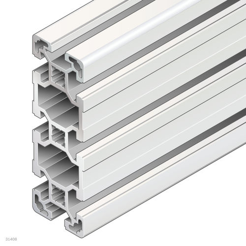 Profil / anodisiertes Aluminium - 3842537824 - Bosch Rexroth - Assembly Technology - rechteckig / für Industrieanwendungen / offen