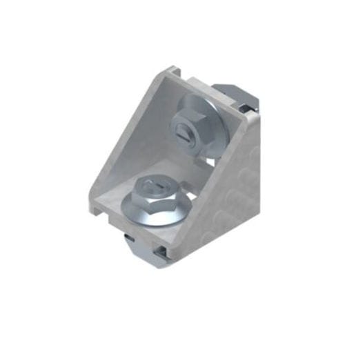 Stützhalterung - 3842523561 - Bosch Rexroth - Assembly Technology - Aluminium / galvanisiertem Stahl / zentrierend