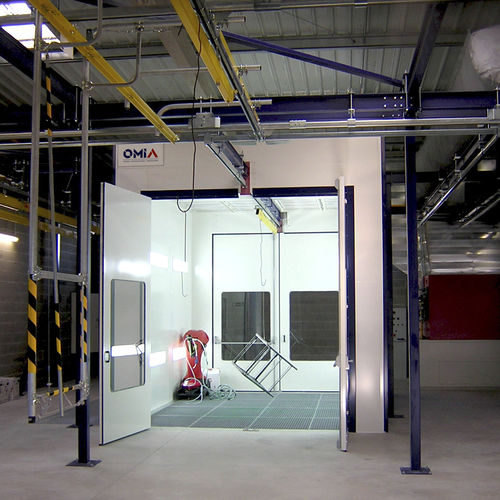 Filterpatrone Pulverbeschichtungskabine - OMIA - modular / Vertikalbelüftung / mit horizontaler Belüftung