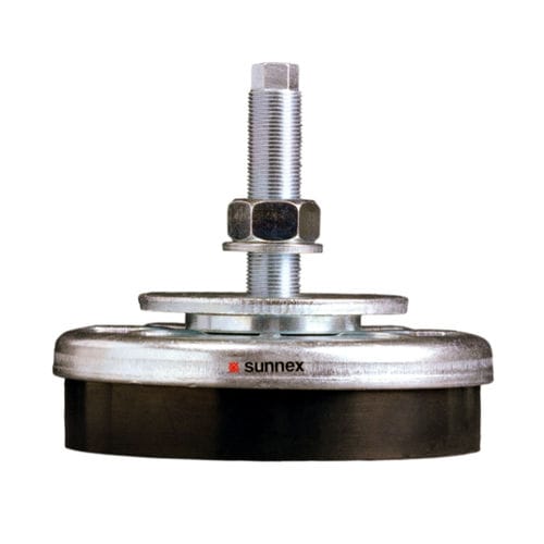 Elastische Lagerung / Nivellier - OSM - Sunnex Equipment - zylindrisch / Stahl / Gummi
