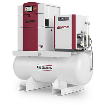 Schraubenkompressor - LRS series - Champion Pneumatic - Rotation / Luft / elektrisch