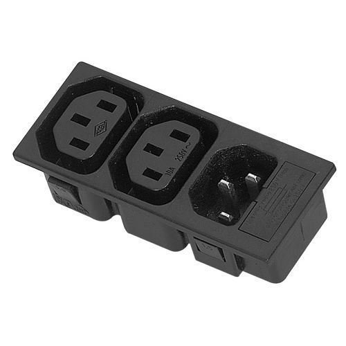 Stromversorgungs-Steckverbinder - 44R01 Series - MPE-GARRY - Socket / rechteckig / außen/innen