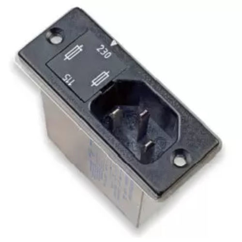 Gerätestecker-Kombielement / IEC mit 2-poligem Leistungswandler - HGN 369 - MPE-GARRY - Sicherung / mit EMI-Filter
