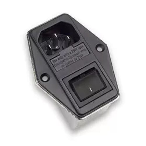 Gerätestecker-Kombielement / Schalter - HGN 375 - MPE-GARRY - eingebaut / Sicherung / mit Schalter