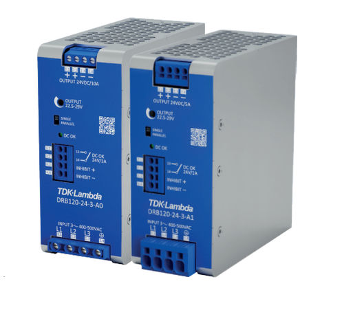 Stromversorgung für DIN-Schiene - DRB series  - TDK-Lambda - AC/DC / dreiphasig / redundant