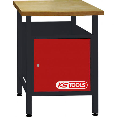 Stahl-Werkbank - 865.0012 - Kstools  - für Werkstatt / mit Tür