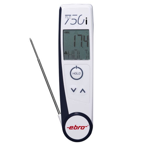 Thermoelement-Thermometer - TLC 750i  - ebro - Infrarot / Fühler / mit LCD-Display