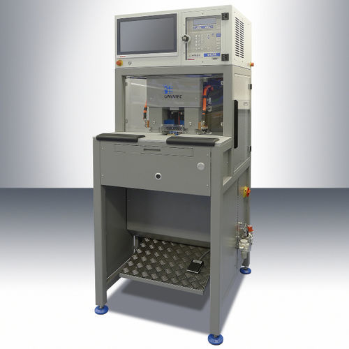 Widerstandschweißmaschine - UNIMEC - halbautomatisch / freistehend / für Elektronikbauteile