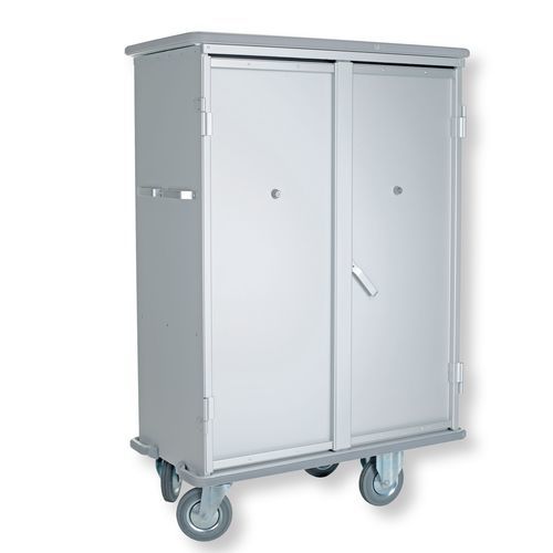 Schrank auf Rollen - 1550/501 CR - alvi - Lager / doppeltürig / Fachböden
