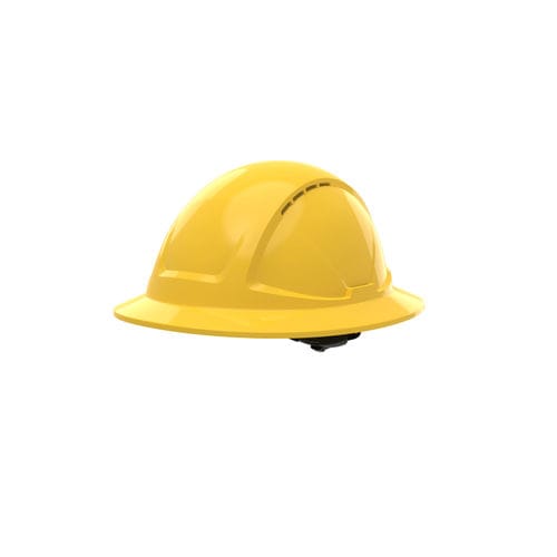 Baustellenhelm - Radius Vented Full Brim Helmet - Globus Group - EN 397 / stoßfest / Polyethylen