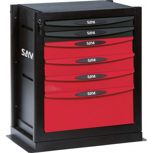 Lagerschrank - SERVI-B6 - SAM OUTILLAGE - Benchtop / 6-Schubladen / Metall