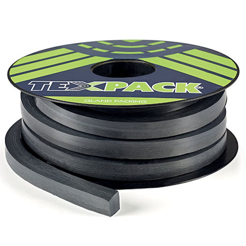 PTFE-Stopfbuchspackung - 4143/G  - TEXPACK - Graphit / chemikalienbeständig / für Ventil