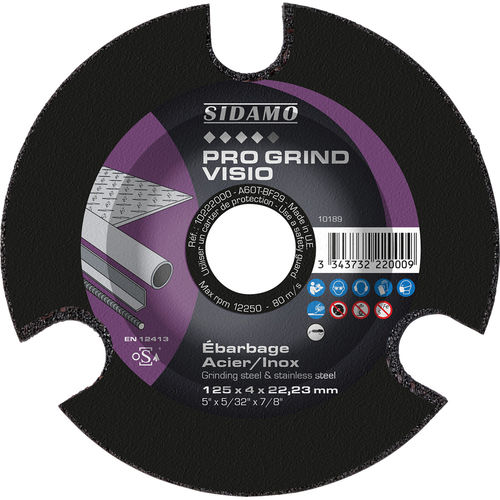 Schleif-Schleifscheibe - PRO GRIND VISIO - SIDAMO - für Edelstahl