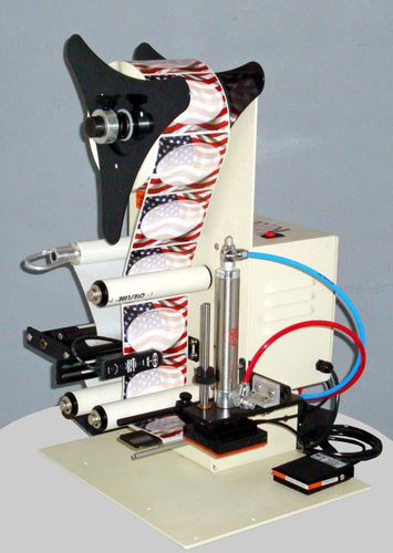 Halbautomatische Etikettiermaschine - LST-3000-TL - APACKS - für Flaschen / für selbstklebende Etiketten