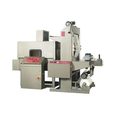 Halbautomatische Schrumpffolienverpackungsmaschine - B34/SZ-34 - APACKS - mit Schrumpftunnel
