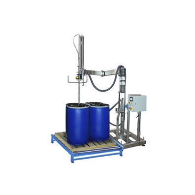 Halbautomatische Füllmaschine - APACKS - Fass / für Flüssigkeiten / mit Massendurchflussmesser