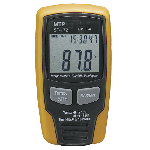 Datenlogger / Feuchtigkeit und Temperatur - MTP ST-172 - MTP Instruments Inc - USB / mit LCD-Display / tragbar
