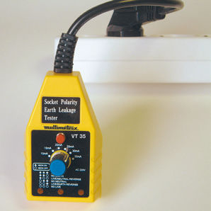 RCD-Tester - VT 35 - MULTIMETRIX - für Steckdose / tragbar