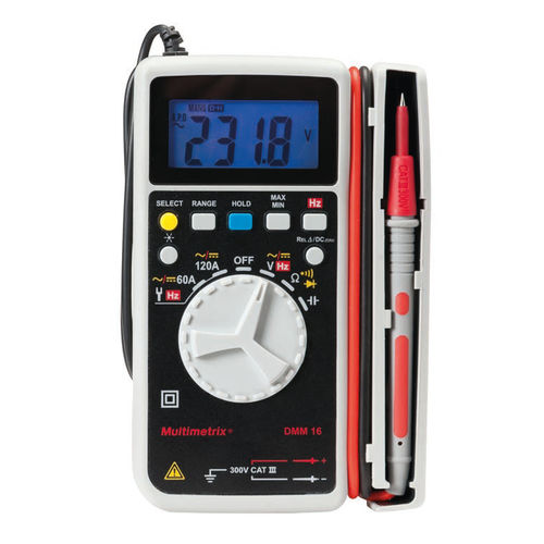 Digitales Multimeter - DMM 16 - MULTIMETRIX - tragbar / 600 V / 120 A