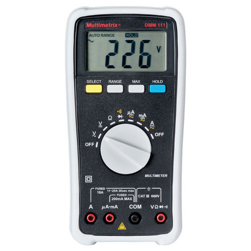 Digitales Multimeter - DMM 111 - MULTIMETRIX - tragbar / 600 V / 10 A