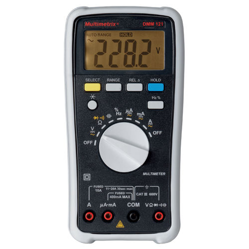 Digitales Multimeter - DMM 121 - MULTIMETRIX - tragbar / 600 V / 10 A