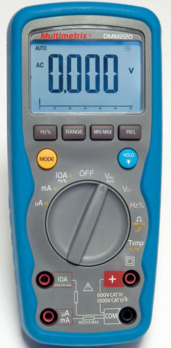 Digitales Multimeter - DMM 220 - MULTIMETRIX - tragbar / 1000 V / 10 A