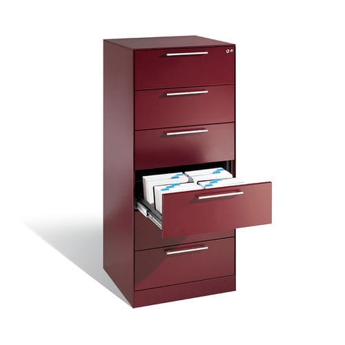 Büroschrank - C series - C + P Möbelsysteme - bodenstehend / mit Schublade / Stahl