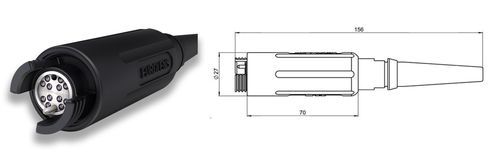 Optischer Steckverbinder - EUROLENS - Amphenol Precision Optics - Bronze / Edelstahl / Aluminium