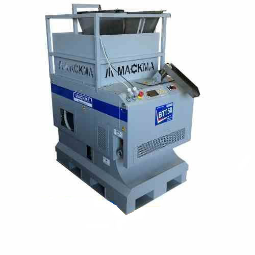 Metallspäne-Brikettiermaschine - BTT50 - MACKMA - Schleifstaub / für cylindrische Briketts / hydraulisch