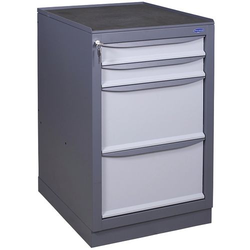 Werkstattschrank - PJSC "UHL-MASH" - bodenstehend / mit Schublade / Metall