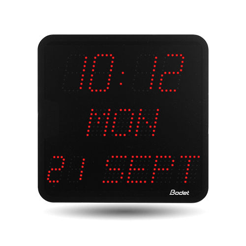 Digitaluhr - STYLE 7D - BODET TIME SPORT - LED / wandmontiert / Synchron