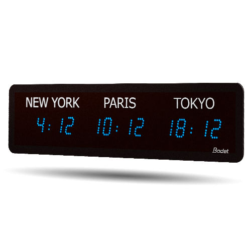 Multizonen-Uhr - World Style - BODET TIME SPORT - LED / für den Innenraum / Digital